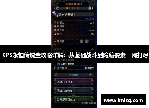 《PS永恒传说全攻略详解：从基础战斗到隐藏要素一网打尽》